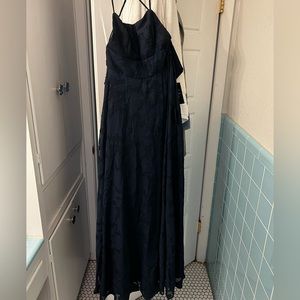 Brand new Lulus navy floral maxi dress